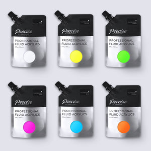 Fluorescent Colours / Fluid Acrylic Paint